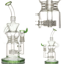 Recycler Glas Wasserpfeife für Rauch mit Fass Perc (ES-GB-054)